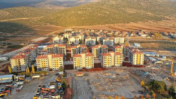 Isparta Atabey konut alanının genel görünümü