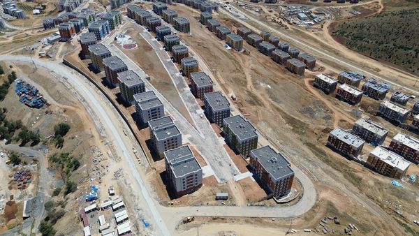 Kahramanmaraş Onikişubat Altınova 4. Etap konut alanının genel görünümü
