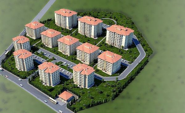 Yerleşim planı — kuşbakışı